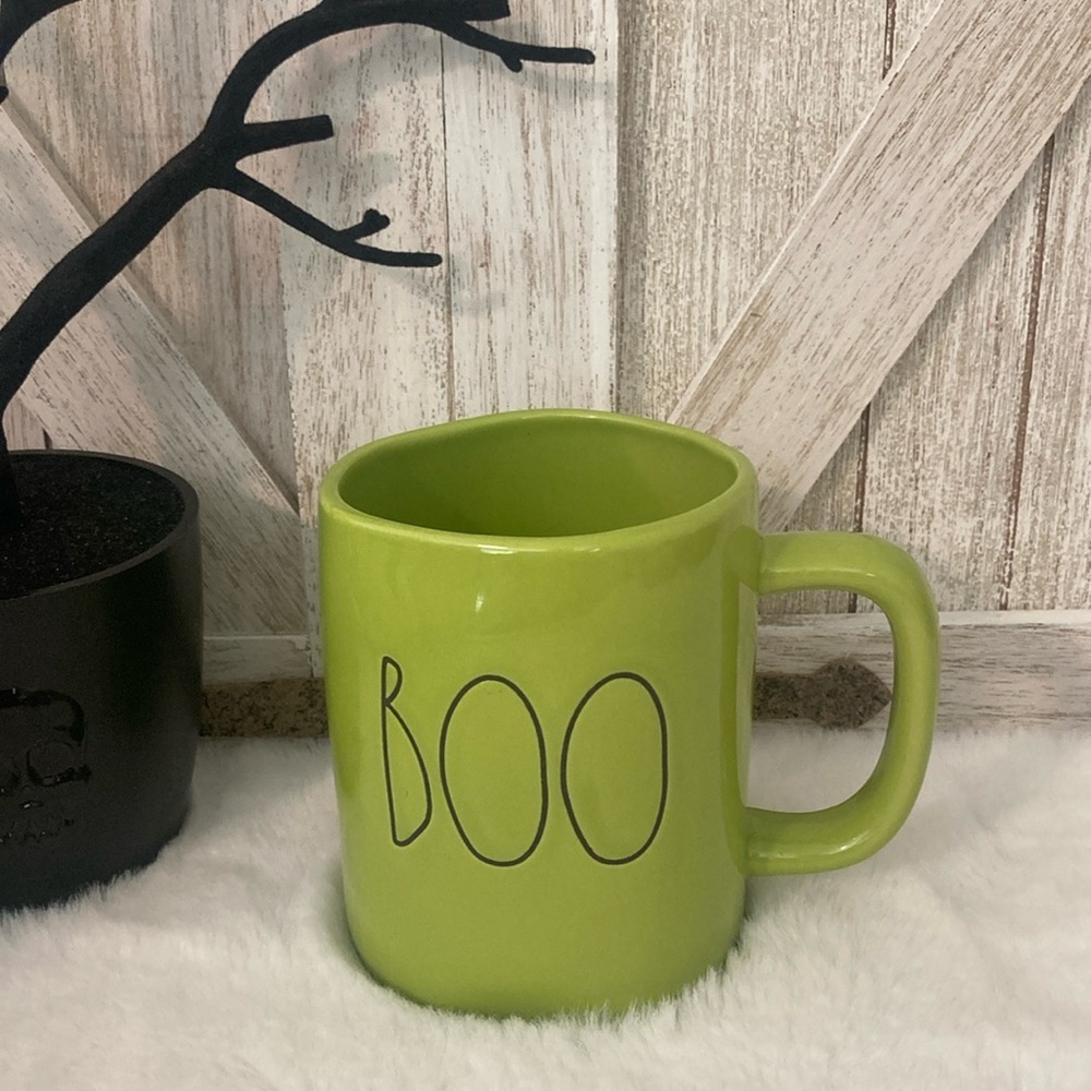 Rae Dunn Boo Mug in Green